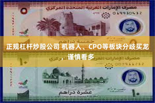 正规杠杆炒股公司 机器人、CPO等板块分歧买龙，谨慎看多