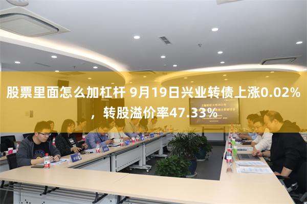 股票里面怎么加杠杆 9月19日兴业转债上涨0.02%，转股溢价率47.33%