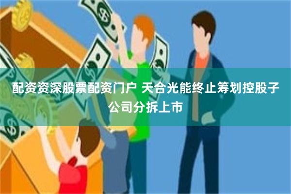 配资资深股票配资门户 天合光能终止筹划控股子公司分拆上市