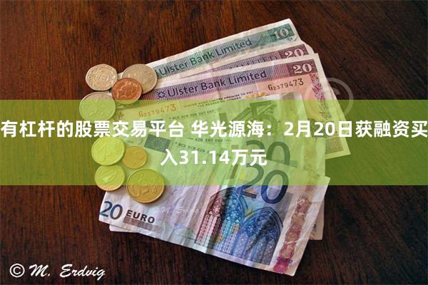 有杠杆的股票交易平台 华光源海：2月20日获融资买入31.14万元